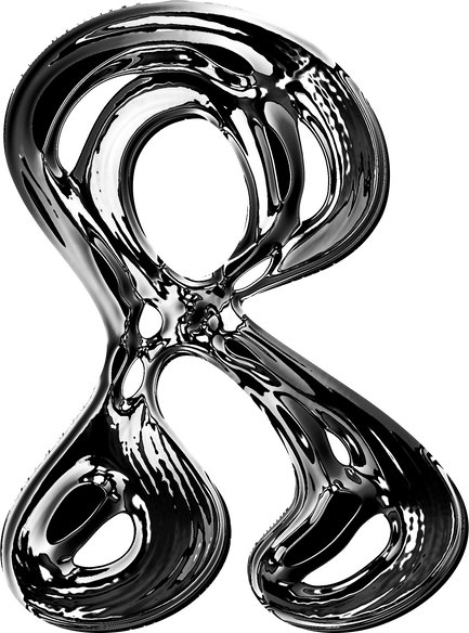 R y2k metallic chrome alphabet letter